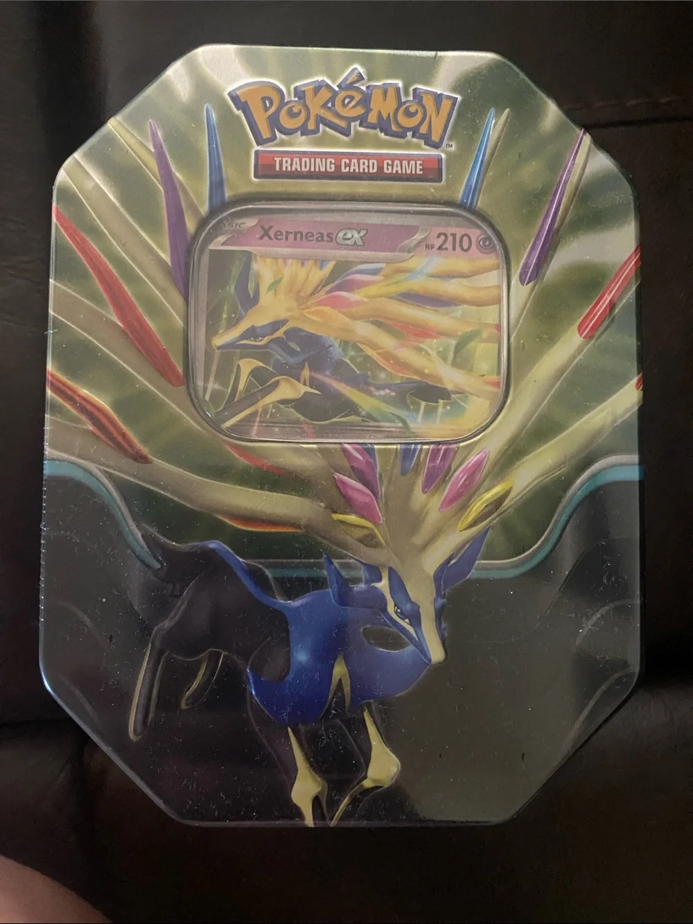Pokemon Xerneas EX Collector Tin - Blue, Gold, Purple, Pink, Red